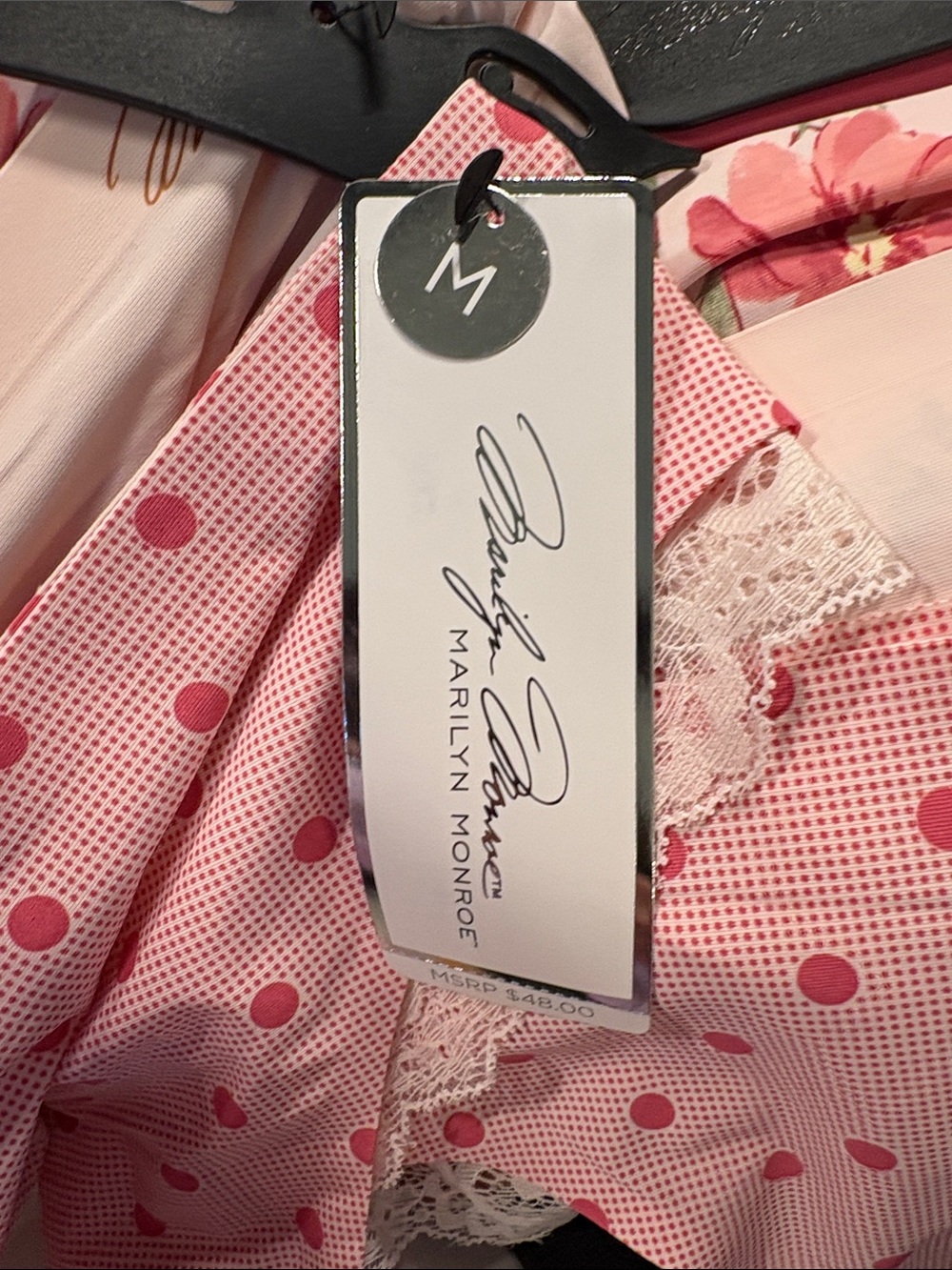 Marilyn Monroe Pink Floral & Polka Dot 5-Pack Cheeky Panties - Picture 10 of 11